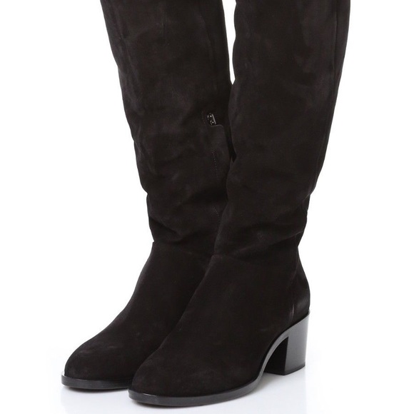 Rag & Bone Ashby Black Suede Over The Knee Boot - Picture 2 of 8
